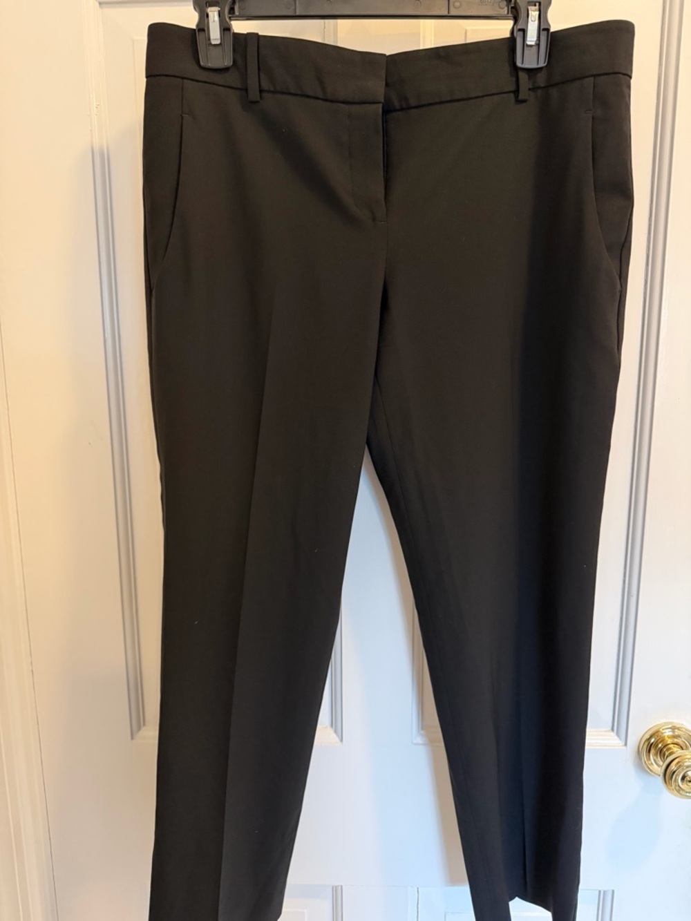 Theory Black Straight-Leg Trousers